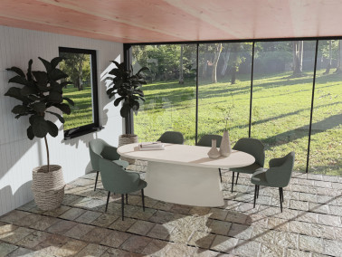 Betonlooktafel Conico Ovale RK Outdoor